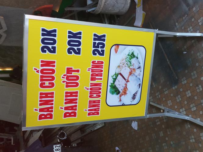 Bảng hiệu alu dán decal - có chân - 2 mặt 2
