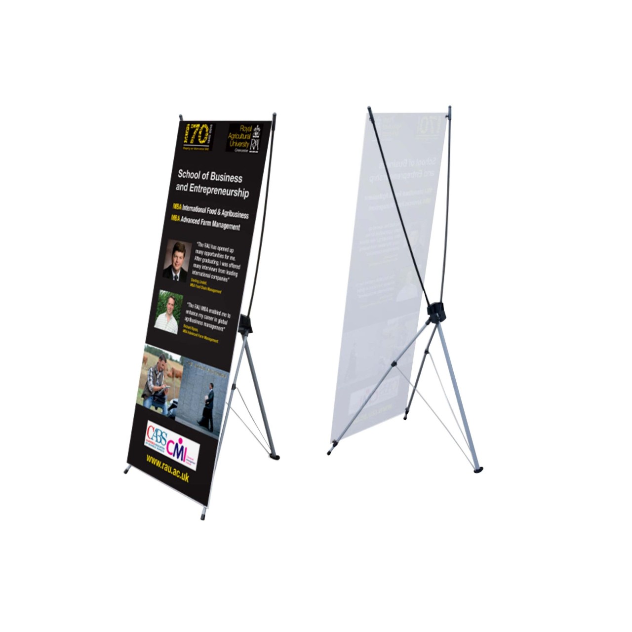 Standee nhôm chân chữ X 2