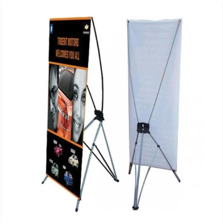 Standee nhôm chân chữ X 3