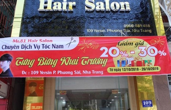 Băng rôn khai trương