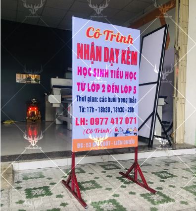 Bảng bạt hiflex - 2 mặt - có chân 2