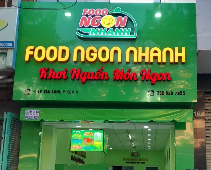 bảng hiệu alu bóng, chữ mica có đèn siêu nổi (1/2)