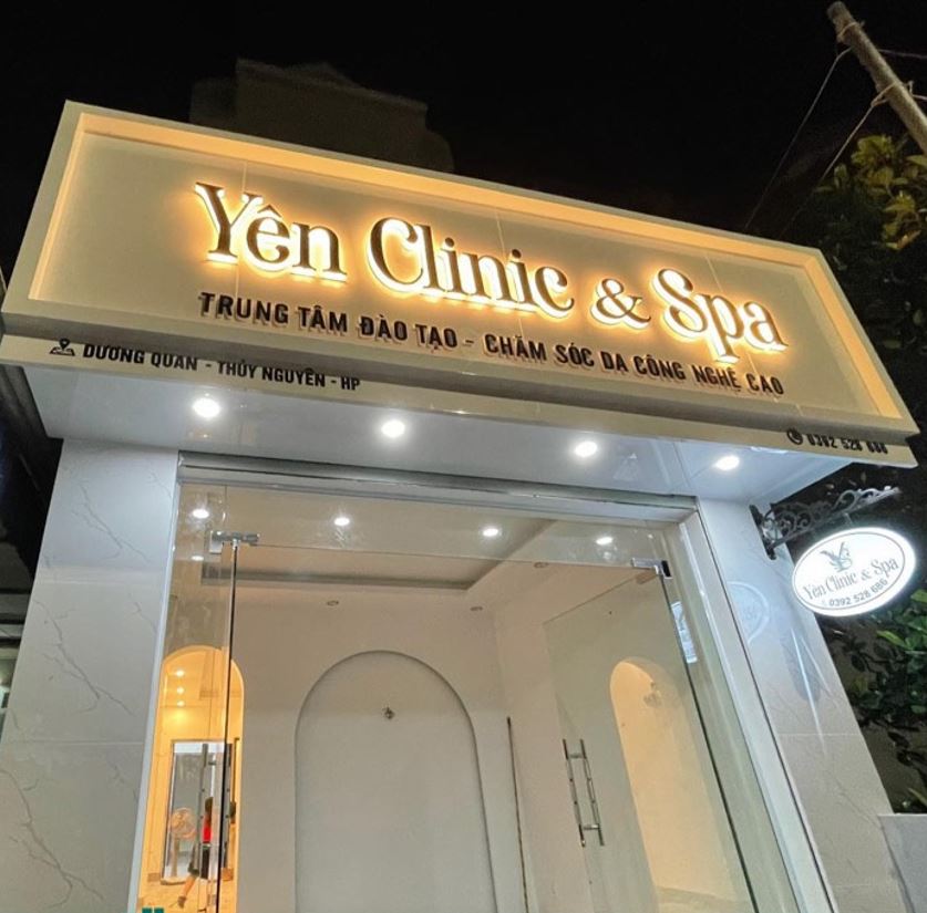 Bảng hiệu alu có khung viền, chữ alu gương đèn sáng chân giá rẻ 2