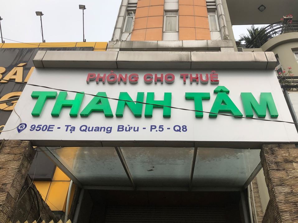 Bảng hiệu alu, nội dung chữ mica sáng mặt và hông 2