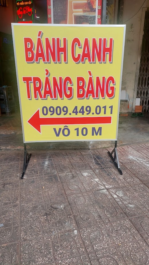 bảng hiệu bạt bánh canh trảng bảng không đèn 2