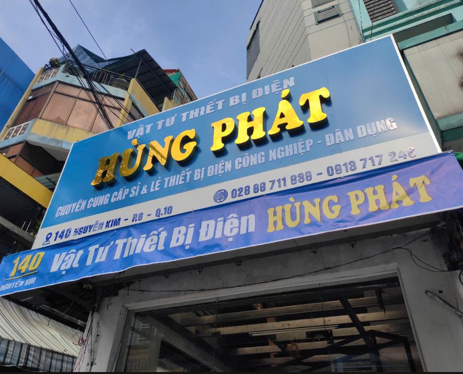 bảng hiệu chữ alu vàng gương đẹp giá bình dân