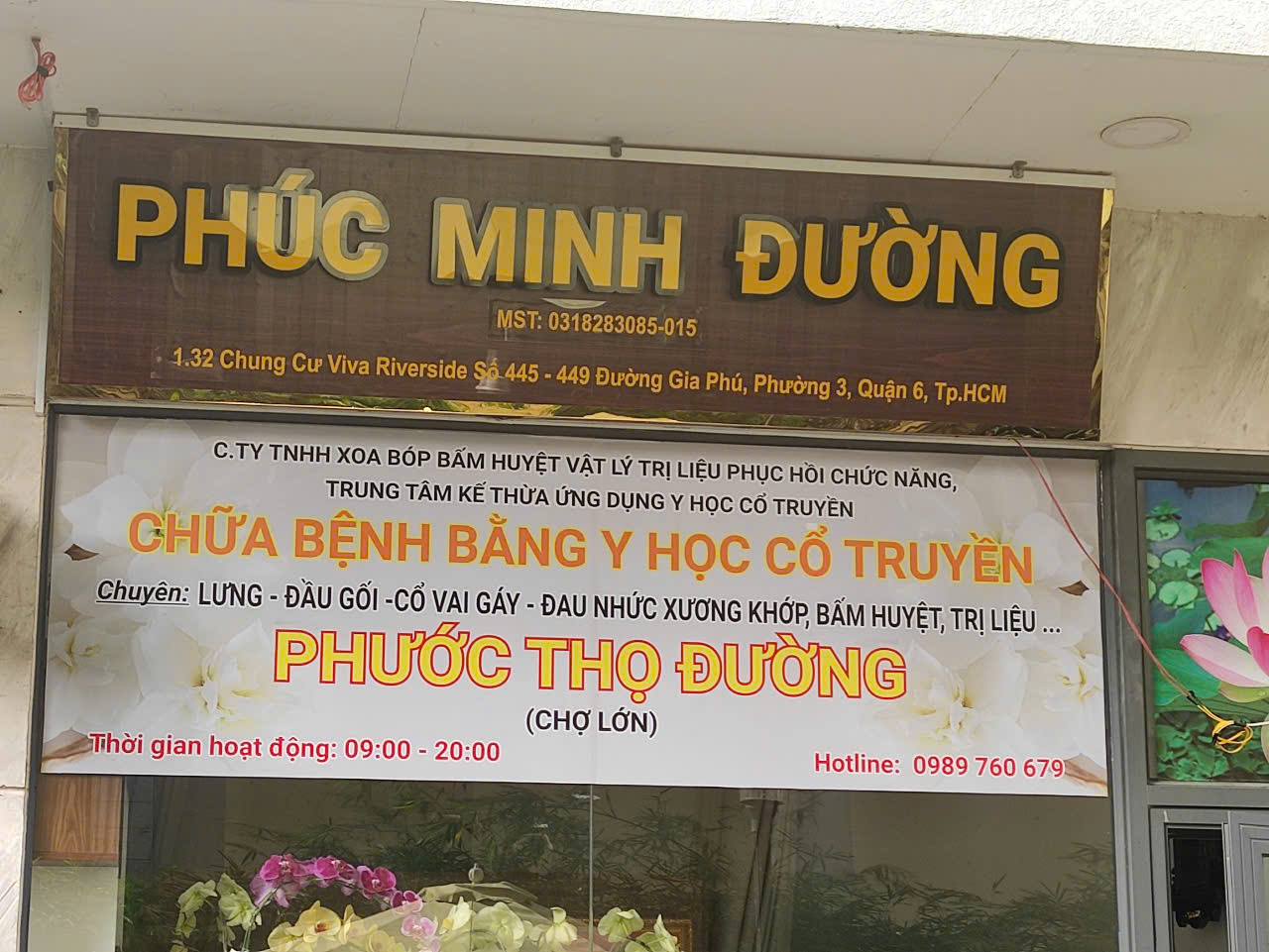 bảng hiệu chữa bệnh  y học cổ truyền bằng chữ mica có đèn led 2