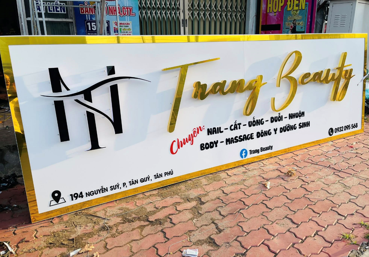 Bảng hiệu quảng cáo chữ Alu đèn sáng chân – Sang trọng và đẳng cấp 2