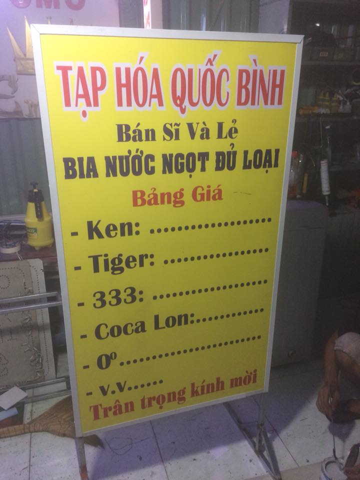 biển hiệu đứng alu dán decal 2 mặt giá rẻ 2