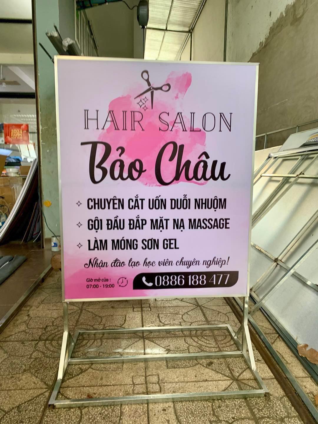 biển quảng cáo giá rẻ, không đèn có chân đứng 2