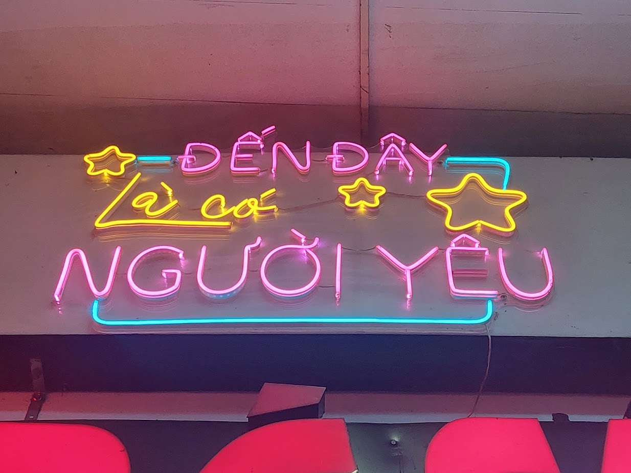 Chữ led neon sign 2