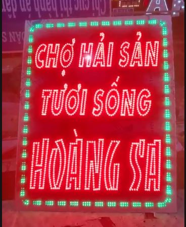 Hộp đèn led vẫy 2 mặt không chân