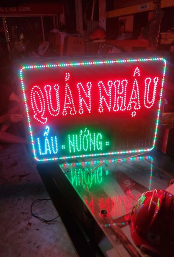 hộp đèn led vẫy lắp quán nhậu giá rẻ 2