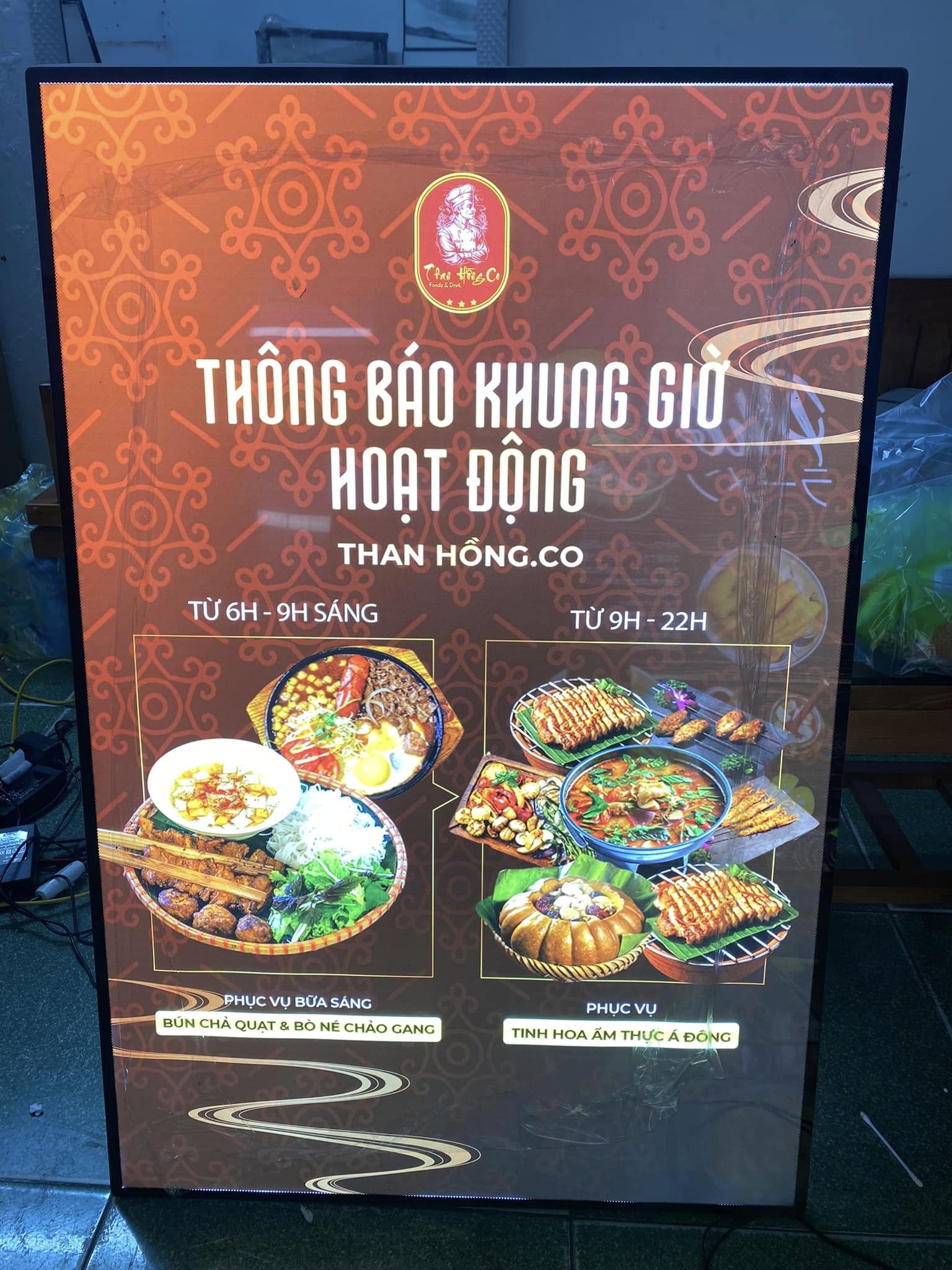 hộp đèn menu, dễ thay nội dung  giá rẻ 2