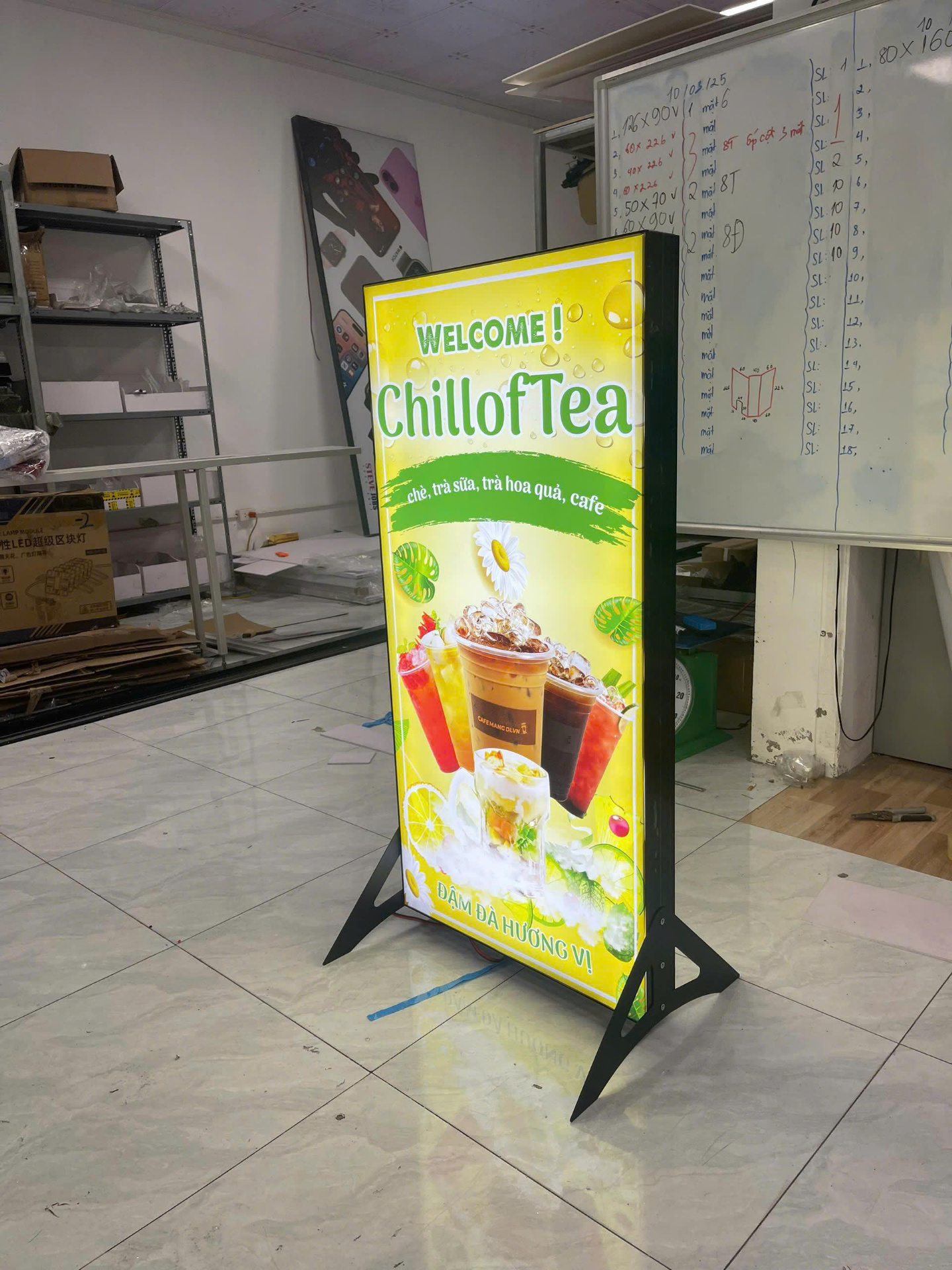 📢 Hộp Đèn Quảng Cáo 2 Mặt – Viền Nhôm Đẹp, Giá Bình Dân 2