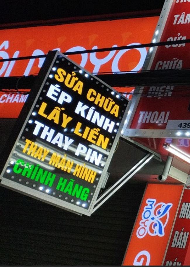 hộp đèn vẫy alu chữ mica có đèn giá rẻ 2
