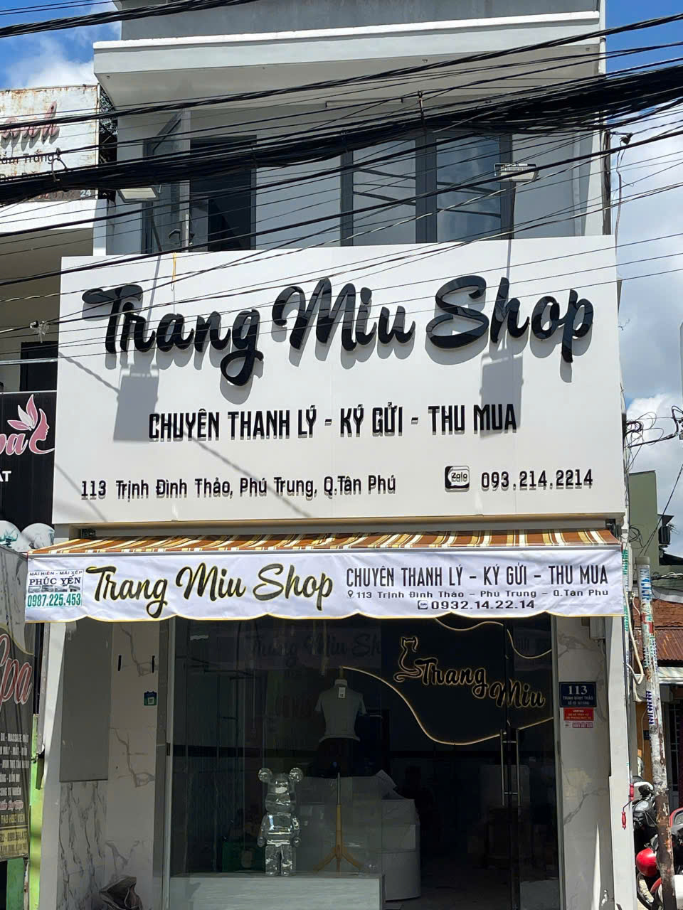 ✨ Mẫu Bảng Hiệu Chữ Nổi Mica Đèn Sáng Chân Trên Nền Alu 3