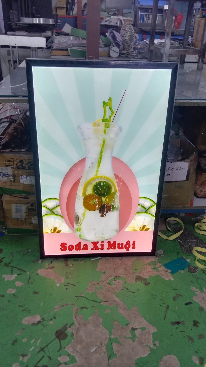 tranh điện menu nước uống ốp tường 2